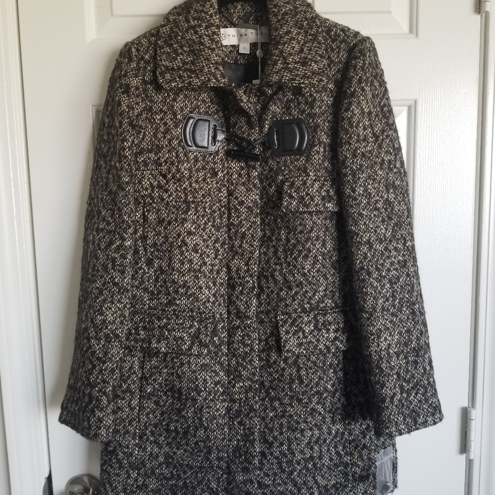 Trina Turk Annabelle Tweed Coat